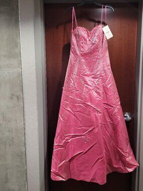 Precious Formals HB2002 Size 12 Pink Prom Dress